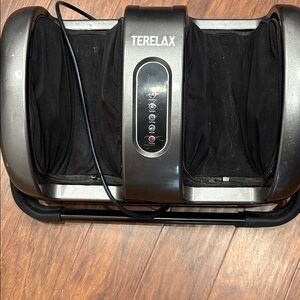 Terelax Foot Massager in Black and Silver